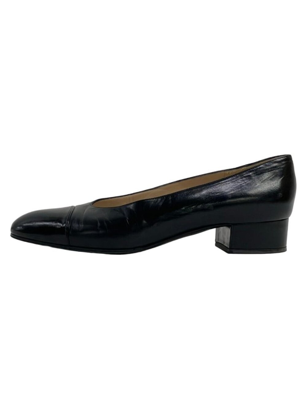 Chanel Pumps Black Leather Heels